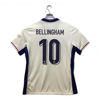 イングランド代表 (イングランドダイヒョウ) サッカーユニフォーム ジュード・ベリンガム【10】 2024年ホーム 2024EUROパッチ付 レプリカ SIZE L ホワイト