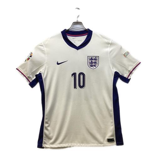イングランド代表 (イングランドダイヒョウ) サッカーユニフォーム ジュード・ベリンガム【10】 2024年ホーム 2024EUROパッチ付 レプリカ SIZE L ホワイト
