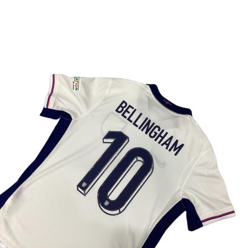 イングランド代表 (イングランドダイヒョウ) サッカーユニフォーム ジュード・ベリンガム【10】 2024年ホーム 2024EUROパッチ付 レプリカ SIZE L ホワイト