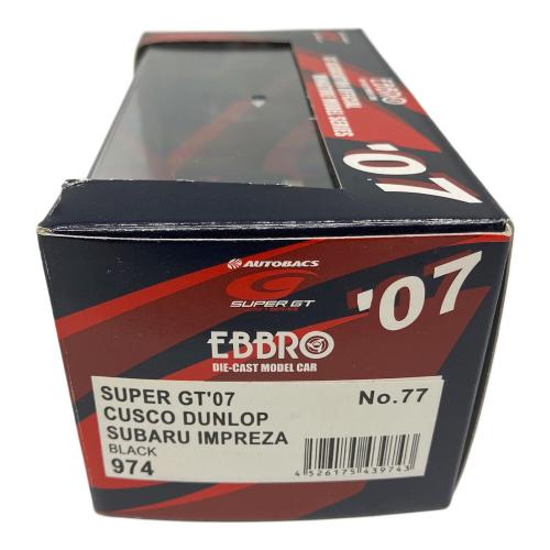 EBBRO (エブロ) スバルインプレッサ スーパーGT300 2007 #77 モデルカー 974