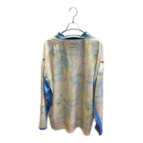 PUMA (プーマ) サッカーユニフォーム 782752-05 KIDSUPER X ザルツブルク 長袖レトロシャツ メンズ SIZE XXL アイボリー×ブルー