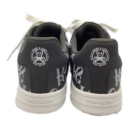 MARK&LONA (マークアンドロナ) ゴルフシューズ MLS-5A-SS01 Ever Monogram Spikeless Shoes メンズ SIZE 28cm ブラック×ホワイト