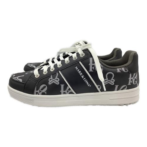 MARK&LONA (マークアンドロナ) ゴルフシューズ MLS-5A-SS01 Ever Monogram Spikeless Shoes メンズ SIZE 28cm ブラック×ホワイト