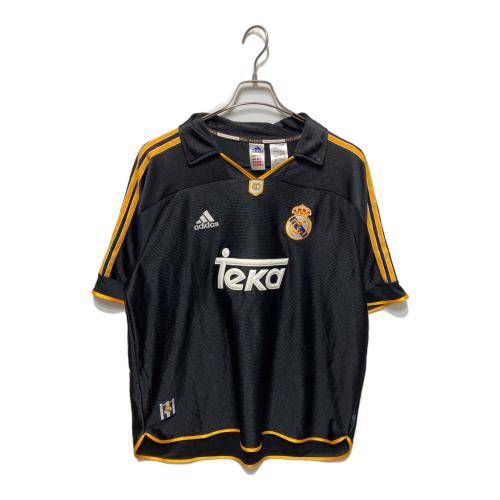 adidas (アディダス) レアルマドリード99-00 AWAYユニフォーム JW1992 ＃  BRING BACK リメイク復刻 メンズ SIZE 2XL ブラック