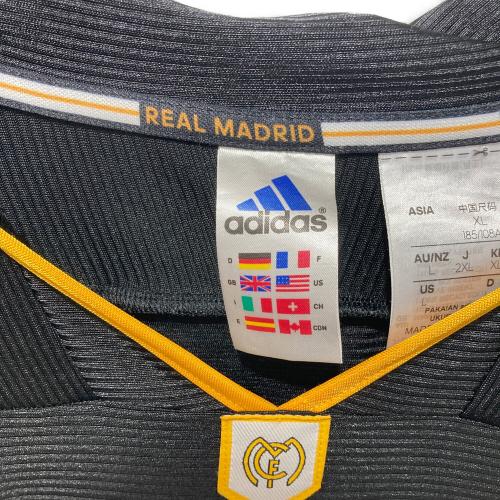 adidas (アディダス) レアルマドリード99-00 AWAYユニフォーム JW1992 ＃  BRING BACK リメイク復刻 メンズ SIZE 2XL ブラック