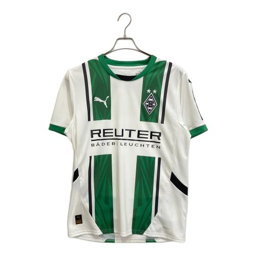 PUMA (プーマ) 24-25 ボルシアMG HOME ユニフォーム 774862-01 ＋ メンズ SIZE M ホワイト×グリーン