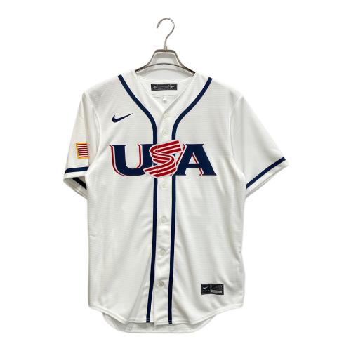 NIKE (ナイキ) 26年WBCアメリカ代表公式ユニフォーム RE26-0GZI ＋ カル・ローリー メンズ SIZE S ホワイト