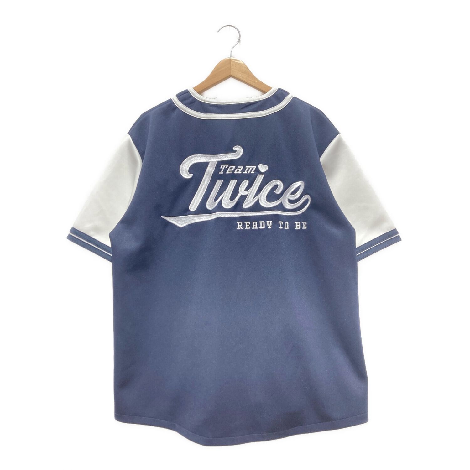 TWICE (トゥワイス) ユニフォームシャツ メンズ ネイビー TWICE 5TH 