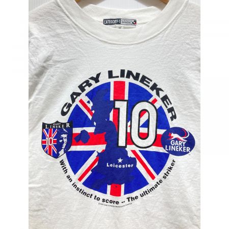 J.LEAGUE (ジェイリーグ) プリントTシャツ メンズ SIZE M ホワイト 90's GARY LINEKER Leicester