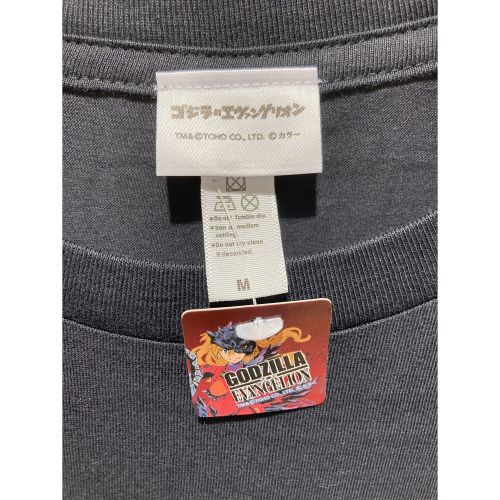 ゴジラ対エヴァンゲリオン キャラクターTシャツ メンズ SIZE M ブラック 『シン・ゴジラ』劇場公開記念