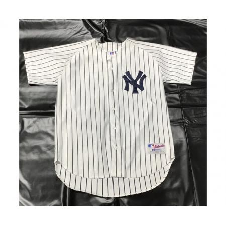 ニューヨークヤンキース 松井秀喜【55】 ホワイト ストライプ オーセンティックユニフォーム