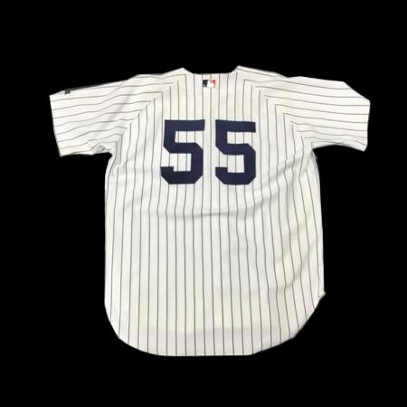 ニューヨークヤンキース 松井秀喜【55】 ホワイト ストライプ オーセンティックユニフォーム