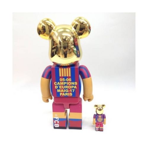 FC BARCELONA ベアーブリック BE@RBRICK 100%&400%