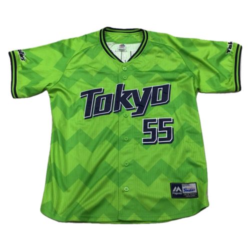 東京ヤクルトスワローズ (トウキョウヤクルトスワローズ) 応援グッズ SIZE L グリーン ユニフォーム 村上宗隆【55】