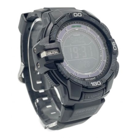 CASIO (カシオ) 腕時計 ブラック PRO TREK PRG-270 ソーラー充電 動作確認済み ラバー