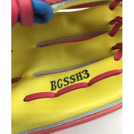 asics (アシックス) ソフトボール用グローブ ピンク×イエロー ゴールドステージスペシャルオーダー 内野用 BGSSH3