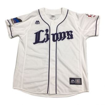 埼玉西武ライオンズ (サイタマセイブライオンズ) 応援グッズ SIZE L ホワイト マジェスティック ユニフォーム 松井【7】