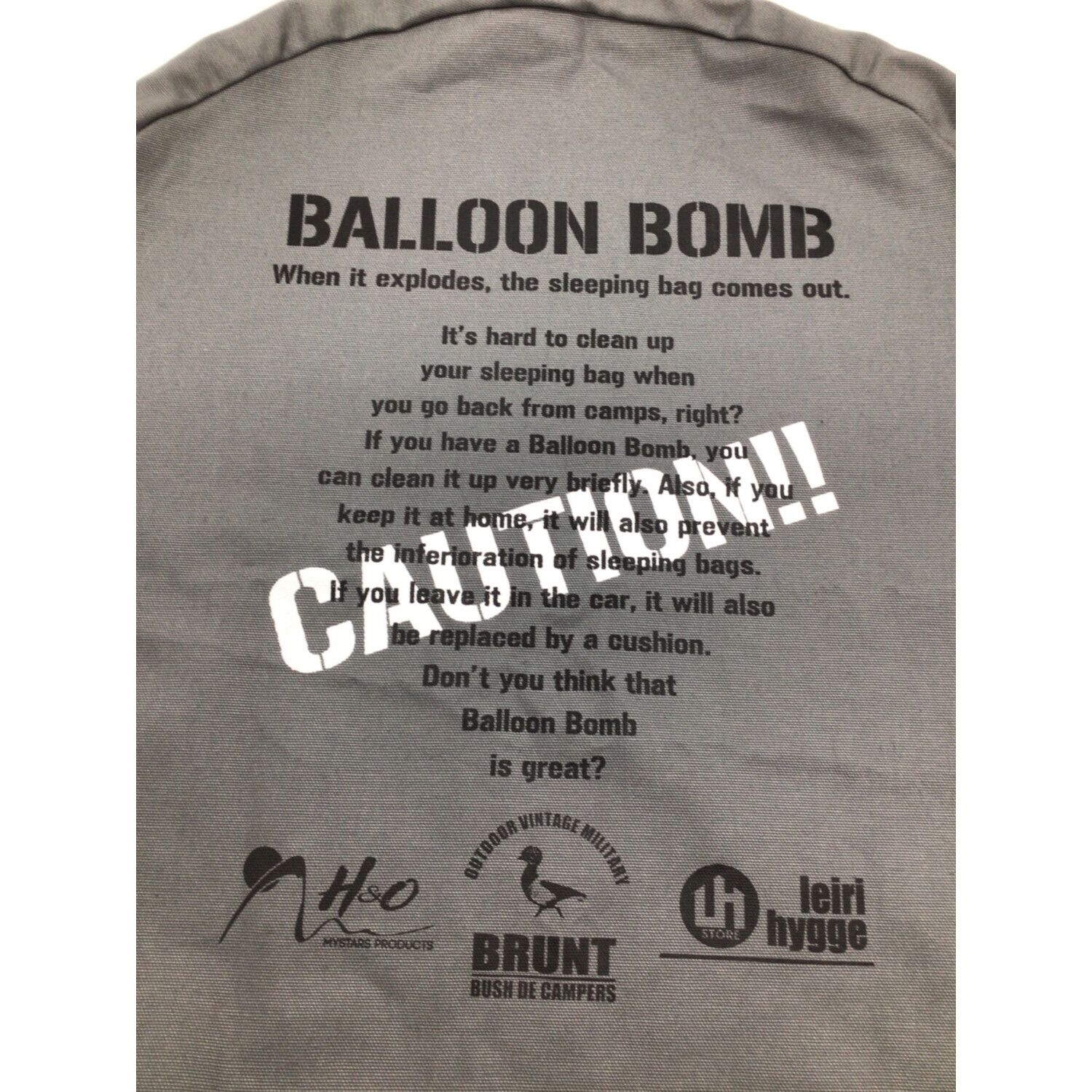 新品未使用 balloon bomb バルーン ボム グレー | top-chassis-belgium.be