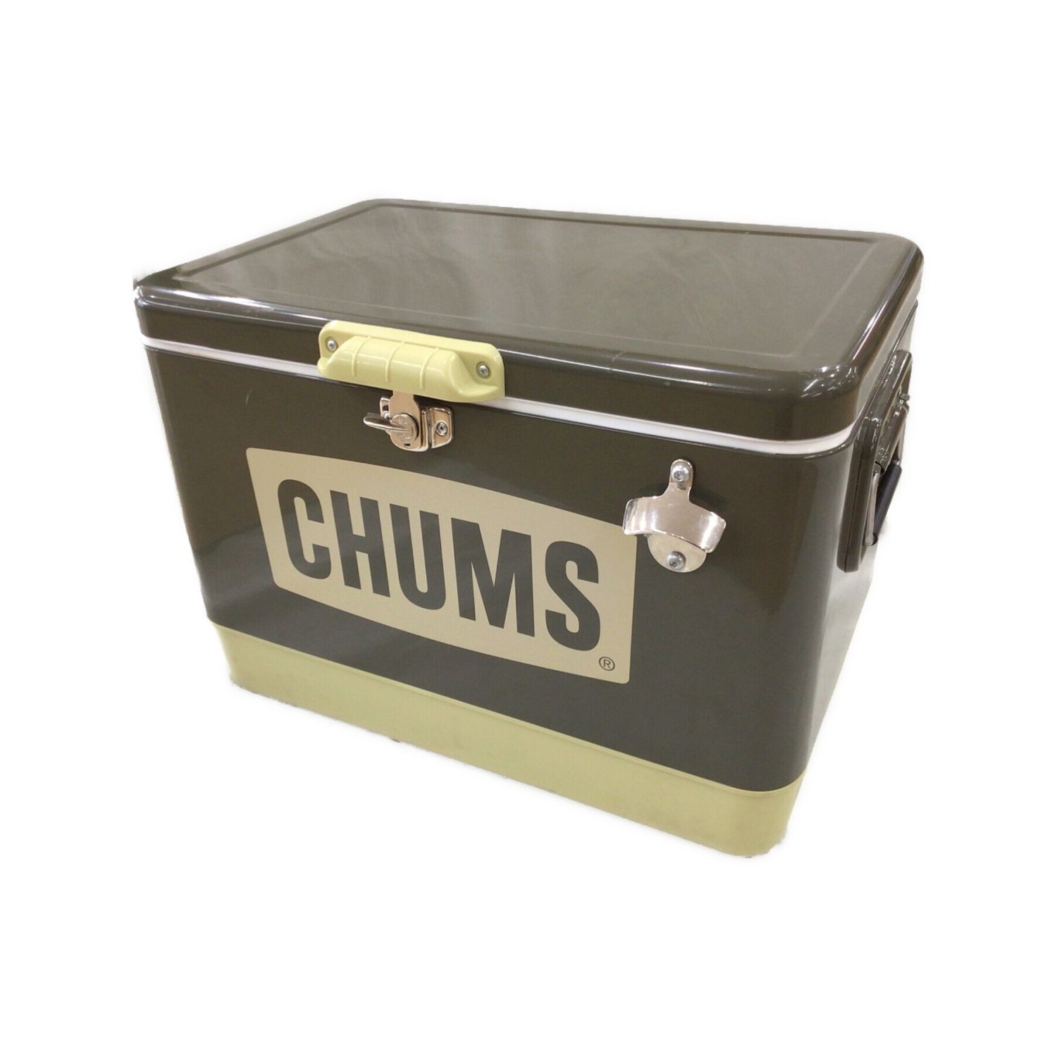 CHUMS チャムス スチール クーラーボックス カーキ ベージュ 12L ...