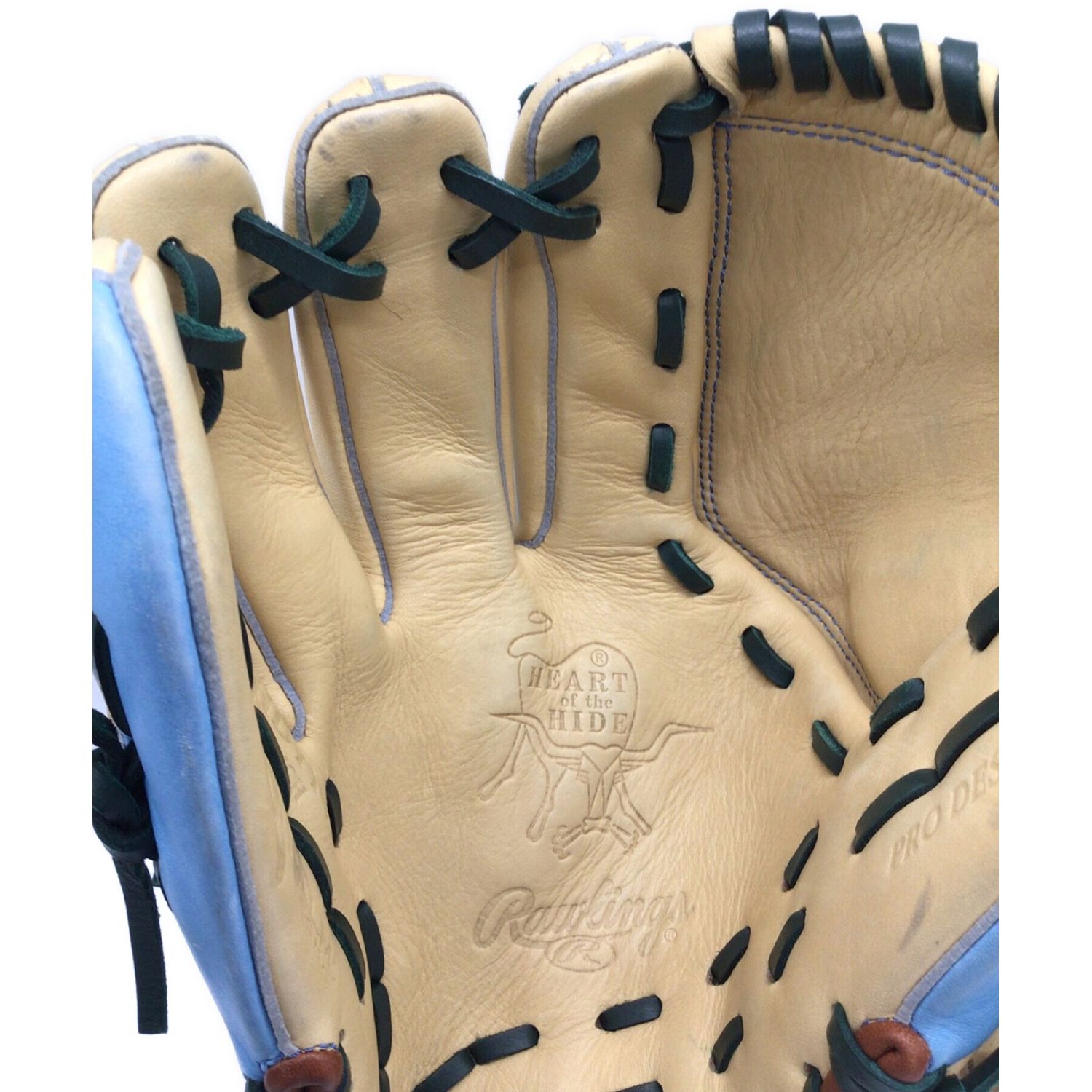 RAWLINGS (ローリングス) グローブ ベージュxスカイブルー ソフト ...