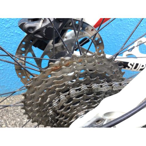 TREK (トレック) マウンテンバイク Sサイズ相当 ホワイトxブラックxレッド スーパーフライALエリート WTU144G0436G 適応身長【約170～190cm】 ■ ■ ■ ▲