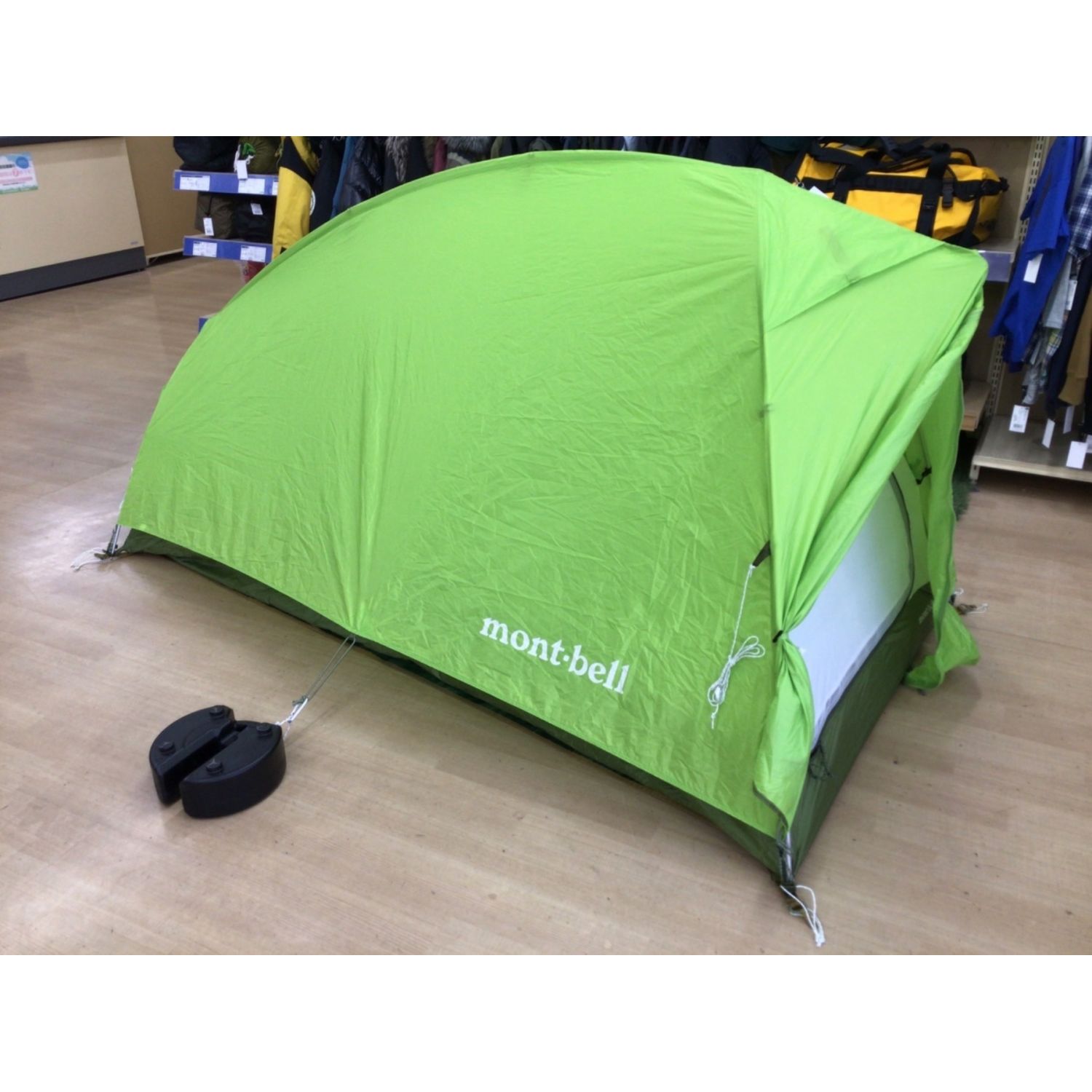 極美品 モンベル mont-bell テント 旧タイプ Moonlight Tent 1 ムーンライト1 グランドシート付き 山岳テント ソロ キャンプ アウトドア