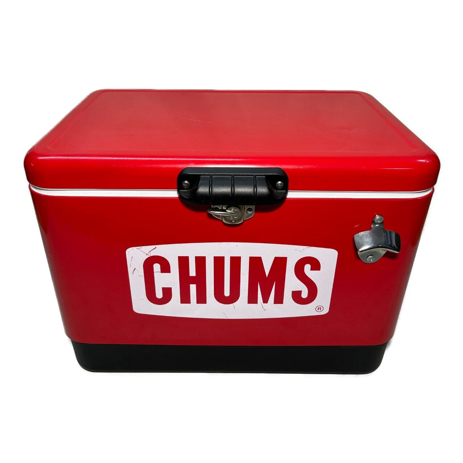 CHUMS チャムススチールクーラーボックス54L レッド