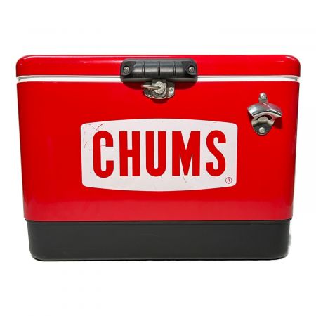 CHUMS (チャムス) クーラーボックス 54L レッド スチールクーラーボックス