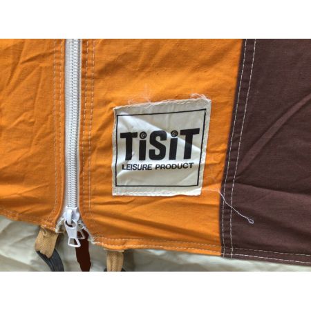 TiSiT ヴィンテージコットンテント オレンジxブラウン フランス製