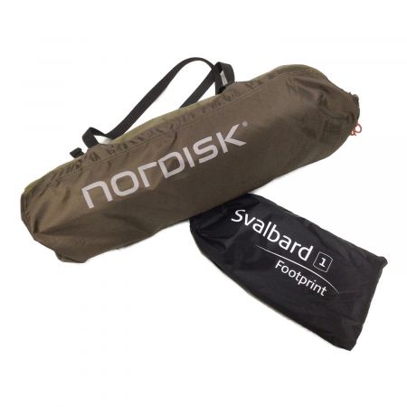 Nordisk (ノルディスク) ソロテント 別売フットプリント付 オリーブ SVALBARD 1PU(スゥワルバード) 265×115×100cm 1人用