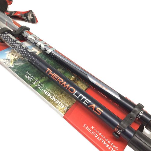 LEKI (レキ) トレッキングポール 130-95cm グレー サーモライトAS