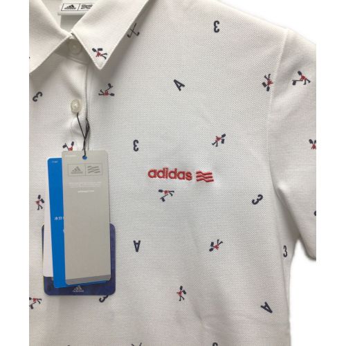 adidas (アディダス) ゴルフウェア(トップス) レディース SIZE M ホワイト ポロシャツ