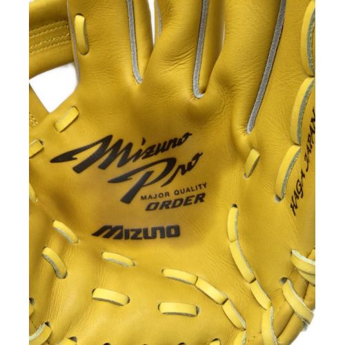 MIZUNO (ミズノ) 硬式グローブ イエロー MizunoPro ORDER 内野用 HG0118