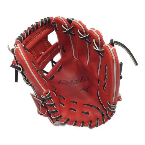 MIZUNO (ミズノ) 硬式グローブ レッド GlobalElite 内野用