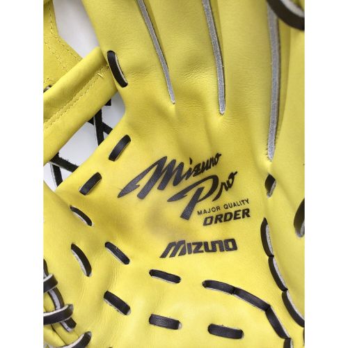 MIZUNO (ミズノ) 硬式グローブ イエロー MizunoPro ORDER 内野用