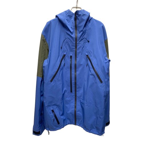 Quiksilver (クイックシルバー) スノーボードウェア(ジャケット) メンズ SIZE L ブルーxグレ- トラビスライス ハイラインプロ GORE-TEX