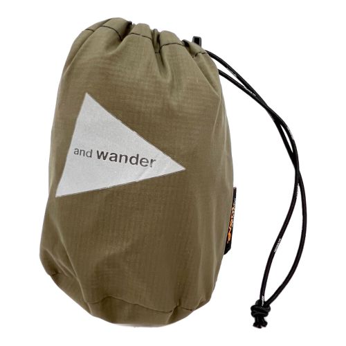 and wander (アンドワンダー) ゲーター SIZE L カーキ eVentレインゲイター AW-AA933-81