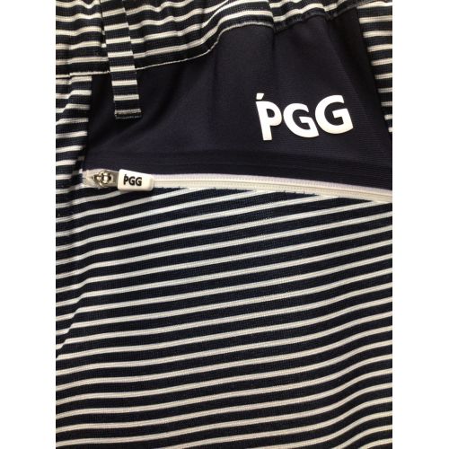 PEARLY GATES (パーリーゲイツ) ゴルフウェア(パンツ) レディース SIZE S ネイビーxホワイト ドライポプリンパンツ 2021年 /// 269-1131314