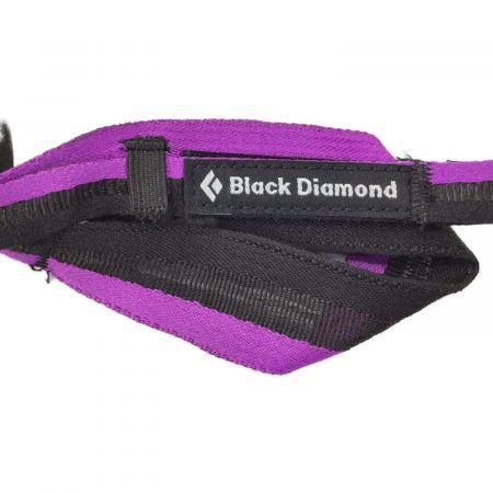 BLACK DIAMOND (ブラック ダイアモンド) トレッキングポール 約95-110cm グレーxパープル 程度A ディスタンスFLZ