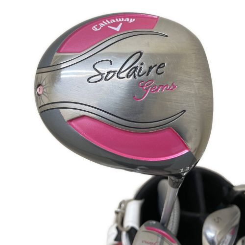 Callaway (キャロウェイ) ゴルフセット ピンク×ホワイト SOLAIRE GEMS フレックス【L】 7本セット