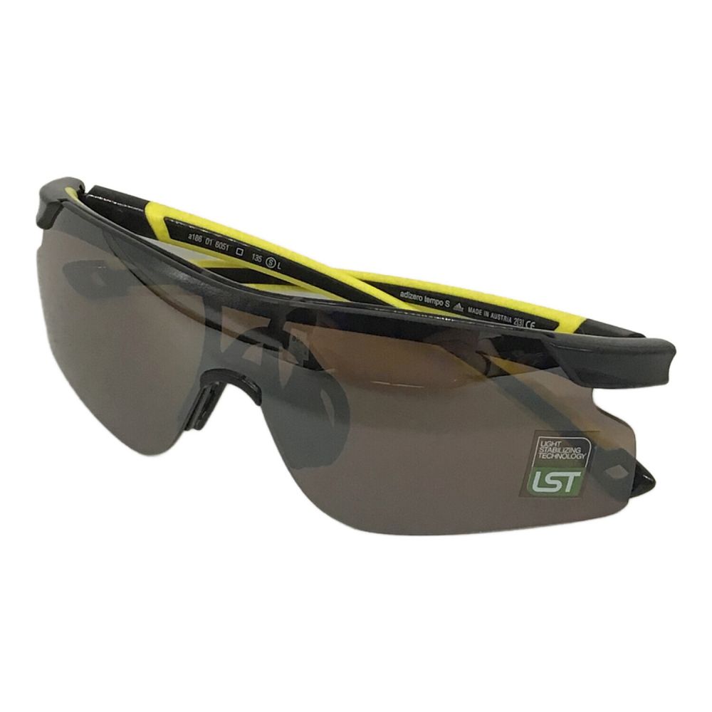 adidas (アディダス) サングラス ブラック×イエロー a186-01-6051