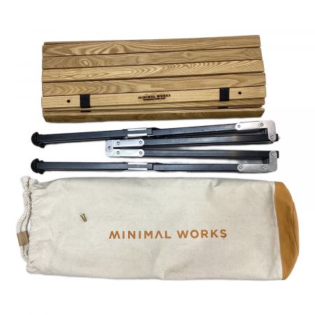 MINIMAL WORKS (ミニマルワークス) アウトドアテーブル ブラウンxブラック モカロールテーブルパンパス