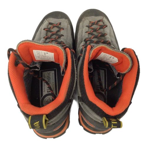 LA SPORTIVA (スポルティバ) トレッキングシューズ メンズ SIZE 25.5cm グレーxオレンジ ミドルカット GORE-TEX ボルダーエックス ミッド