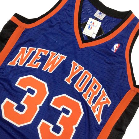 ニューヨーク・ニックス バスケットユニフォーム SIZE 46 ブルー パトリック・ユーイング【33】 オーセンティック