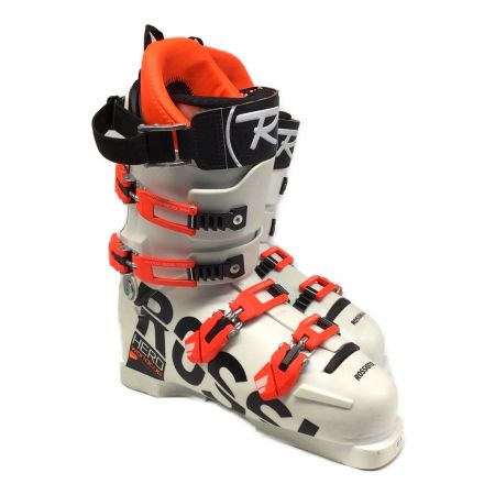 ROSSIGNOL (ロシニョール) スキーブーツ メンズ SIZE 27.5cm ホワイト×オレンジ フレックス140 2017モデル 316ｍｍ HERO WORLD CUP SI ZA