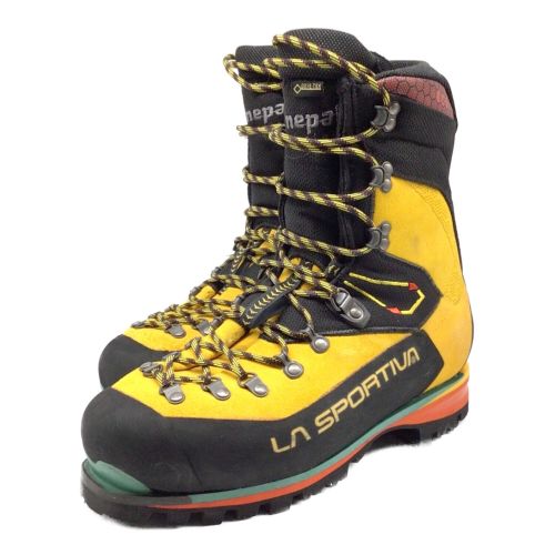 LA SPORTIVA (スポルティバ) トレッキングシューズ メンズ SIZE 26.7cm(EU42) イエロー×ブラック 厳冬期用 GORE-TEX ネパールエボGTX 21M