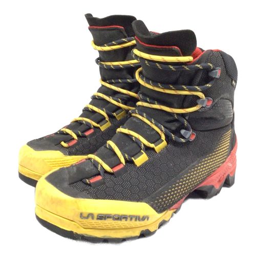 LA SPORTIVA (スポルティバ) トレッキングシューズ メンズ SIZE 25.5cm ブラックxイエロー ミドルカット GORE-TEX エクイリビウムST GTX