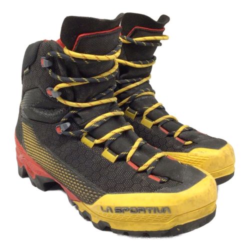 LA SPORTIVA (スポルティバ) トレッキングシューズ メンズ SIZE 25.5cm ブラックxイエロー ミドルカット GORE-TEX エクイリビウムST GTX