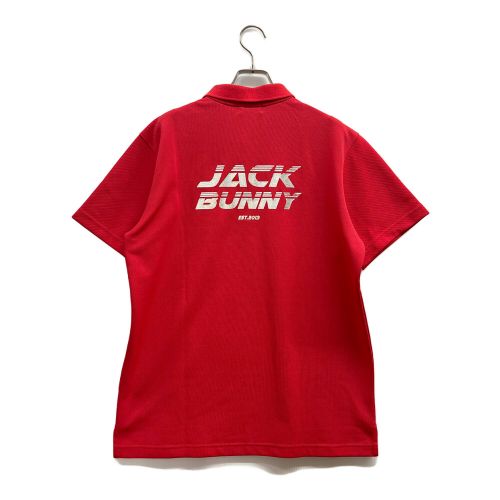 JACK BUNNY (ジャックバニー) ゴルフウェア(トップス) メンズ SIZE XL レッド 21年 ポロシャツ 262-2160121