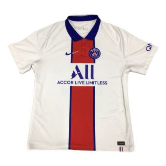 Paris Saint-Germain (パリ・サン＝ジェルマン) サッカーユニフォーム メンズ SIZE XL ホワイト キリアン・エムバペ【7】 20/21